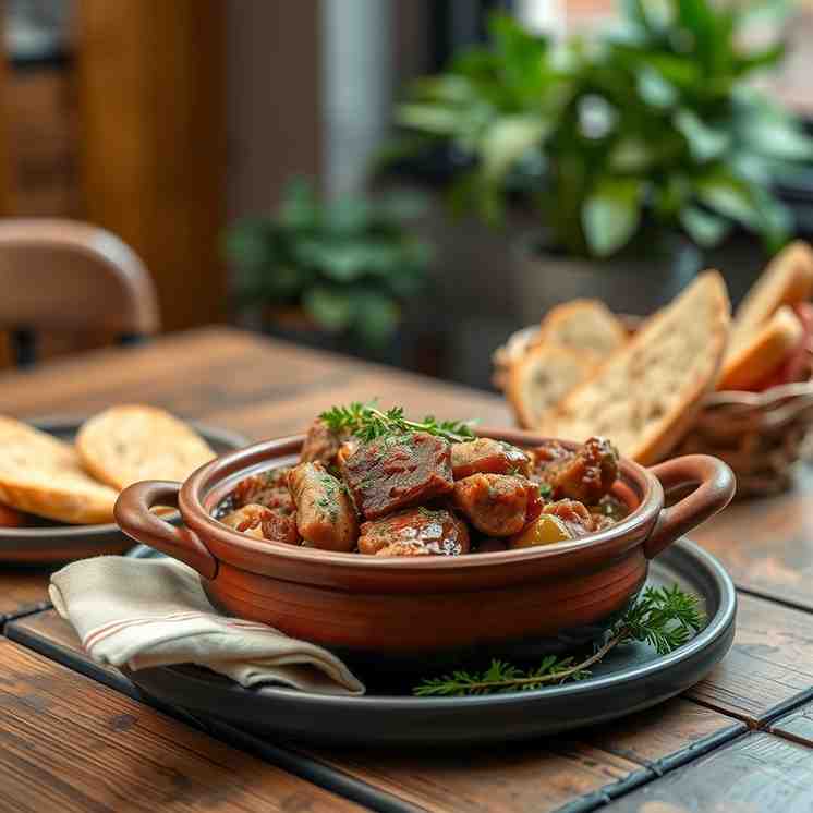 Bulgaria - Pork Kavarma Recipe (Clay Pot Stew)
